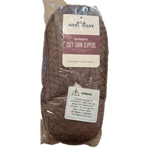 Women's NEO Cozy Cabin Diamond Cable UFF Slipper S/M 5-7.5 Taupe‎